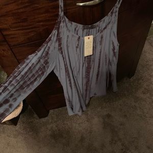 T Party Fashion Tops - T party cold shoulder blouse T Party Fashion Tops - T party cold shoulder blouse